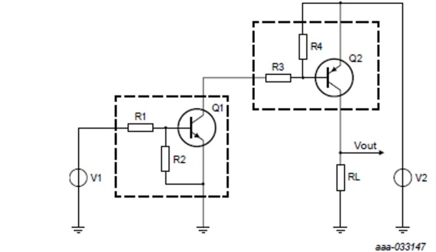 Load switch with PNP RET in load path and NPN RET in control path